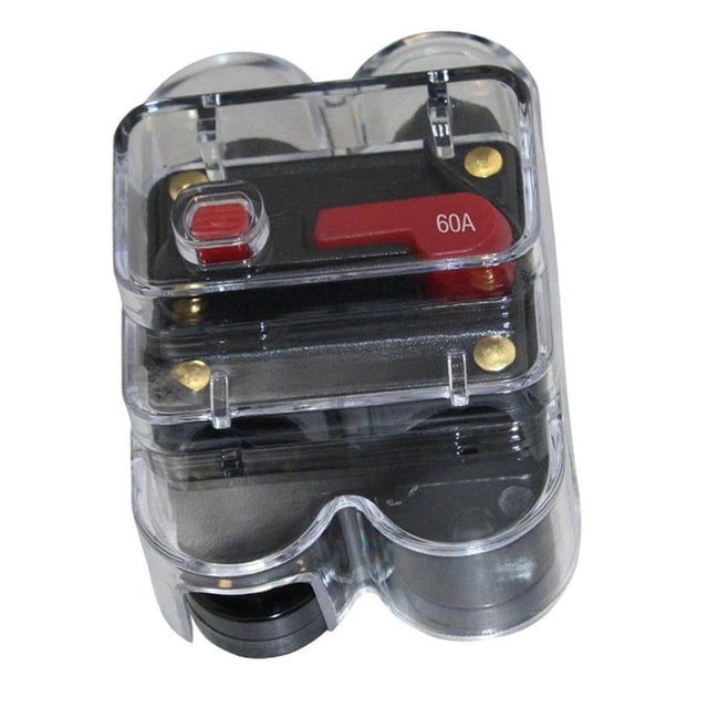 facefd Car Auto Audio Radio In Line Circuit Breaker Fuse For DC 12V 60A