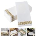 thumbnail image 4 of SHISUYAN Golden Disposable Dinner napkins Wood Pulp for Decor Add Festive Atmosphere to Parties Banquets 25Pcs, 4 of 7