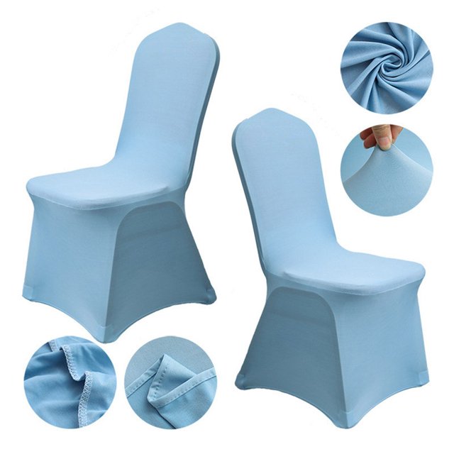 Housse de Chaise Tout Inclus en Polyester Spandex Élastique pour Mariages Banquets et Fêtes
