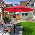 thumbnail image 2 of Aqestyerly Outdoor Patio Umbrella Polyester Garden Umbrella Canopy Sunshade Waterproof Rainproof Replacement Cover HWRETIE, 2 of 6