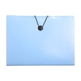 thumbnail image 1 of Btomtd Sac de Classement Accordéon A4 à 12 Compartiments, Grande Capacité, Sac de Rangement pour Feuilles de Test et Billets, Dossier de Classification de Bureau Transparent à Plusieurs Couches, Bleu, 1 of 6