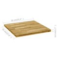 thumbnail image 4 of vidaXL Table Top Solid Oak Wood Square 44 mm 70x70 cm, 4 of 4