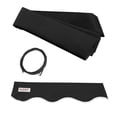 thumbnail image 1 of ALEKO Retractable Awning 20x10 Feet Fabric Replacement, Black Color, 1 of 2