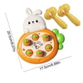 thumbnail image 3 of W-548 White Boy Girl Knocking Toy Design Rabbit Whack A Mole Game For Children Coordination Activity Playtime Fun, 3 of 6