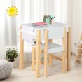 thumbnail image 2 of Costway Ensemble Table et Chaise pour Enfants en Bois Bureau d'Étude et de Dessin d'Activités avec Tiroir pour Rouleau de Papier, 2 of 10