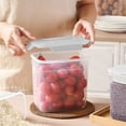 thumbnail image 1 of Chmadoxn Kitchen Gadgets, Kitchen Accessories, Kitchen Snacks Sealed Jar Large Capacity Plastic Humidity Proof Transparent Storage Jar Dry Goods Organizer Storage Kitchen Sealing Jars, 1 of 7