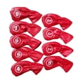 thumbnail image 2 of jinwen 9pcs/set Waterproof Golf Club Iron Cover Protective Headcover Universal Red, 2 of 5