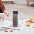 thumbnail image 1 of ZZkhGO 500ML Square Water Cup, Minimalist Transparent Plastic Glass, Portable Drinkware for Daily Use, 1 of 6