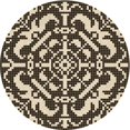 thumbnail image 1 of Ahgly Company Machine Washable Indoor Round Transitional Midnight Gray Area Rugs, 4' Round, 1 of 7