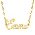 thumbnail image 1 of KISPER 18K Gold Plated Stainless Steel Personalized Name Pendant Necklace, 1 of 39