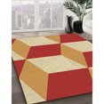thumbnail image 3 of Ahgly Tapis Rond Lavable en Machine Intérieur Transitionnel Chrome Or Jaune, 4 Pieds Rond, 3 of 7