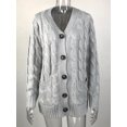 thumbnail image 1 of Cardigan en Tricot à Manches Longues pour Femmes avec Bouton Ouvert sur le devant, 1 of 3