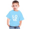 thumbnail image 2 of Penkiiy Tout-Petits Enfants Garçons Filles Mode Mignon Col Rond Imprimé Manches Courtes Haut 3-4 Ans Bleu, 2 of 6