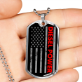 thumbnail image 2 of Diesel Power Stars Dog Tag Stainless Steel or 18k Gold 24" Chain, 2 of 8