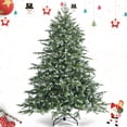 thumbnail image 1 of Gymax 6 Ft Artificial Christmas Tree Unlit Hinged Xmas Tree w/ Metal Stand, 1 of 9