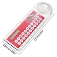 thumbnail image 3 of 3-in-1 10cm Solar Ruler Calculator Multifunctional Large Display Screen Mini Solar Card Ruler Calculator, 3 of 5