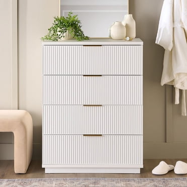 Better Homes & Gardens Cannelé Lillian Commode à 4 tiroirs