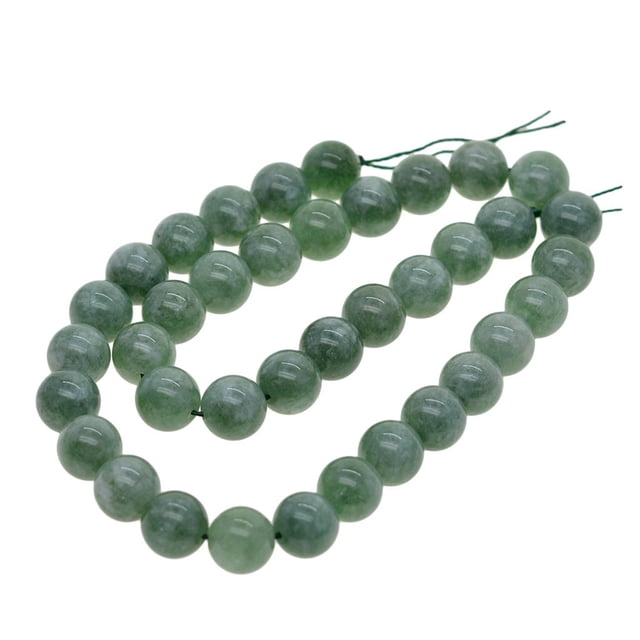 jifeng Jade Malais Vert Fabrication de Bijoux Perles Rondes en Vrac 15 Pouces 10mm