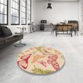 thumbnail image 4 of Ahgly Company Tapis de Zone Carré Lavable en Machine, Blond Doré, 3 Pieds Carré, 4 of 7