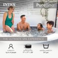 thumbnail image 2 of Intex PureSpa Plus Greywood Spa Gonflable avec Accessoires Bancs, 2 of 9