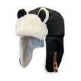 thumbnail image 3 of GUOOL Chapeau Trappeur d'Oreilles d'Animaux Léger Mignon Confortable Protection des Oreilles Noir, 3 of 9