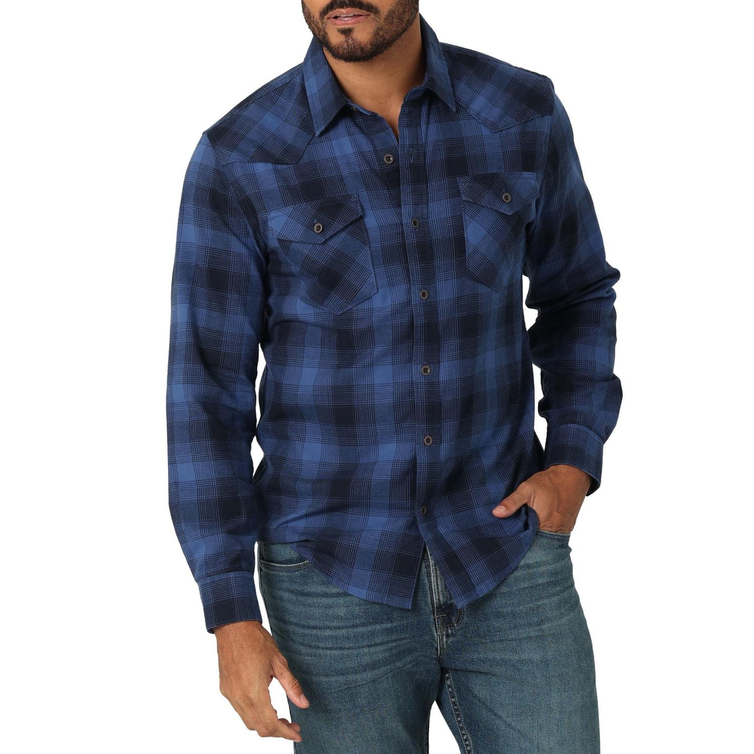 Wrangler Chemise Carreaux Manches Longues