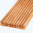 thumbnail image 2 of VogueV 10-Pair Reusable Bamboo Chopsticks for Dining Brown, 2 of 8