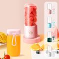 thumbnail image 1 of Meitianfacai Portable Cordless Juicer with Dual Cups, 6-Blade Stainless Steel Extractor for Fruits and Vegetables, Rechargeable Home Juice Maker with Type-C Charging, 1 of 7