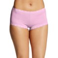 thumbnail image 1 of Maidenform Womens One Fab Fit Microfiber and Lace Boyshort, 8, Lilac Petal, 1 of 1