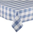thumbnail image 2 of Buffalo Check Classic Farmhouse Tablecloth Stonewash Blue, 60x84 Inch, Elegant WrinkleFree Design for Kitchen, Dining Room, and Rustic Decor, 2 of 6