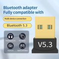 thumbnail image 3 of USB Bluetooth 5.3 Adapter Wireless Bluetooth 5.1 Dongle Adapter for PC Laptop Wireless Speaker Audio Receiver USB Transmitter Bluetooth 5.3 Dongle, 3 of 6