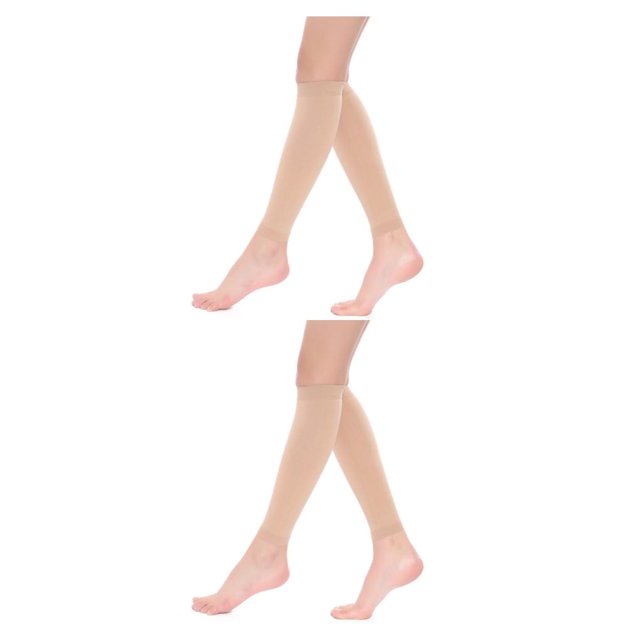 maskred Compression Stocking For Women Men Comfortable And Durable Easy To Wear skin color S 2Set