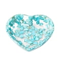thumbnail image 2 of CQCYD Heart Shaped Resin Bowl, Transparent Jewelry Dish, Decorative Organizer For Rings Earrings, Beautiful Patterned Craft Display, Valentine's Day Gift, 2 of 7