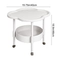 thumbnail image 3 of YYV Mini Table Easy Small Apartment Bedside Table Small Table White, 3 of 9