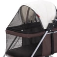 thumbnail image 4 of Dog Stroller, 4 Wheels Folding Pet Stroller Portable Cat Puppy Jogging Stroller with Multi Facetedfor Puppy Cats Rats Rabbits Outings, 4 of 5