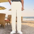 thumbnail image 2 of Pantalon Décontracté pour Homme Coupe Ajustée Extensible Confortable Pantalon Habillé Léger Tenue de Bureau Formelle Jambe Droite Classique Polyvalent Quotidien, 2 of 4