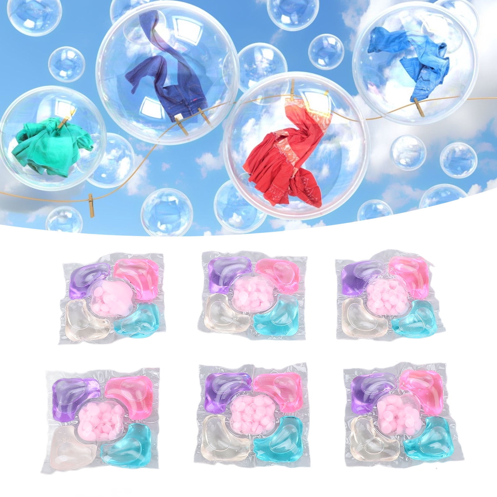 Laundry Detergent Pods, Gentle 20pcs 5 in 1 Laundry Pods 5 in 1  for Wash Machine