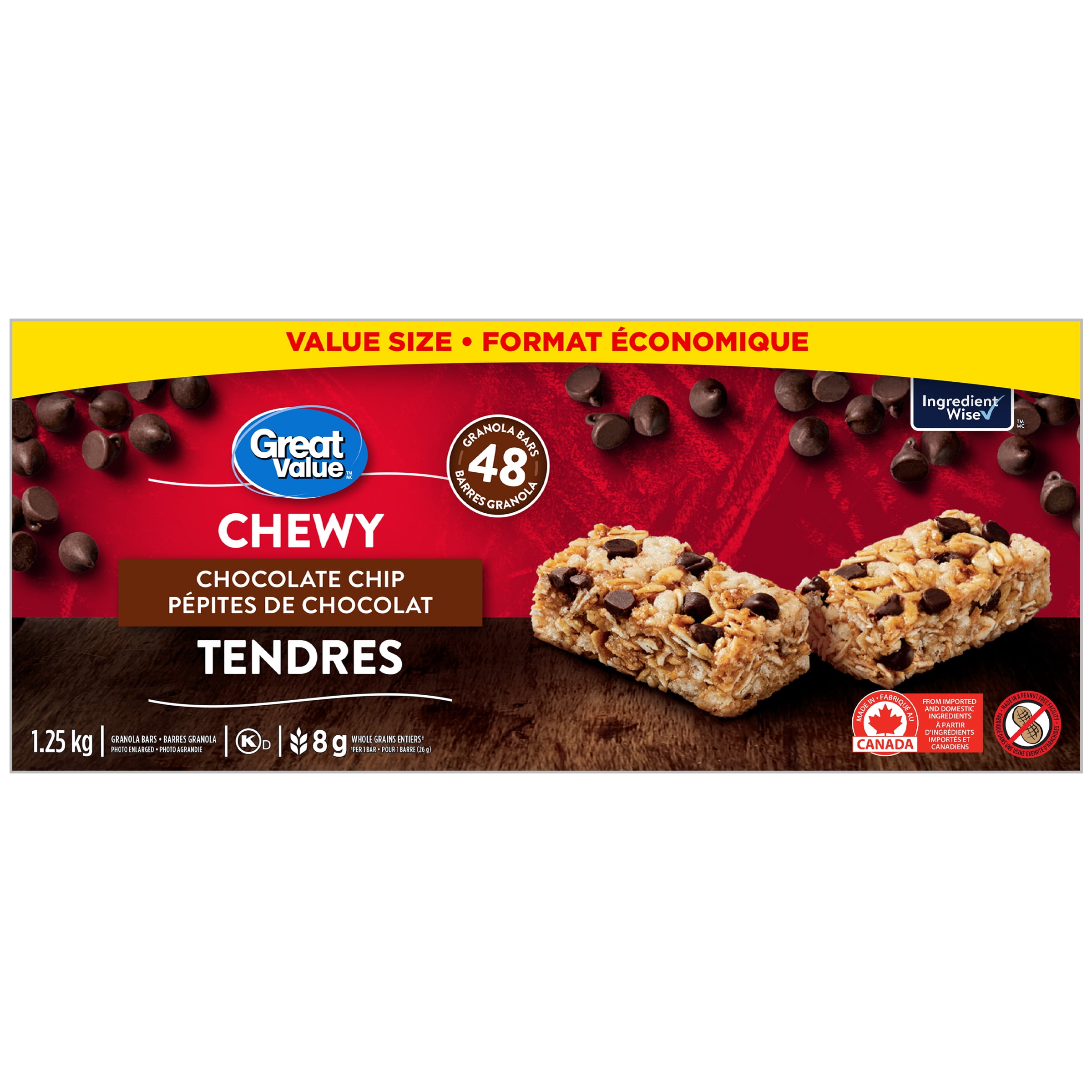 Great Value Chewy Chocolate Chip Granola Bars