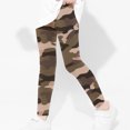 thumbnail image 5 of RXIRUCGD Pantalon Camouflage Imprimé pour Filles Taille Haute Extensible Collants Doux Leggings d'Été pour Enfants pour l'École ( Café, Taille : 3 Ans ), 5 of 5
