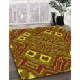 thumbnail image 3 of Ahgly Company Tapis Rond Lavable en Machine Intérieur Transitionnel Rouge Tomate, 7 Pieds Rond, 3 of 7