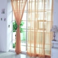 thumbnail image 2 of 1 PCS Pure Color Door Window Curtain Drape Panel Sheer Scarf Dot Shower Curtain Ruffle Shower Curtains for Bathroom Curtains 84 Inches Long, 2 of 2
