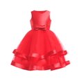 thumbnail image 1 of Girls Dress Sleeveless Red Ball Gown Wedding Party Pageant 6 Years, 1 of 4