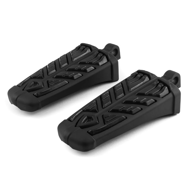Krator Spear Foot Pegs, Black, Foot Control Component, 1 Pair, Compatible with Harley Davidson FLTCU Ultra Classic Tour Glide 1989-1995