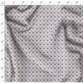 thumbnail image 4 of Soimoi Tissu Georgette Poly Bleu Imprimé de Triangles et de Fraises au Mètre, 42 Pouces de Large, 4 of 6