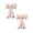 Rose lot de 2, variante sur Ornement de Bureau pour la Maison - Vase Nœud Vase en Céramique Sculptures Mignonnes Statues Uniques Ornement Décoratif de Table pour Bureau et Pièce, 19x15x8 cm, Rose Lot de 1