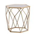 thumbnail image 2 of SEI Furniture Joelle Geometric Accent End Table in Gold, 2 of 5