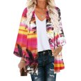 thumbnail image 1 of Nouveaux Hauts pour Femmes 2023 Mode Col Rond Manches Longues T-Shirt Grande Taille Automne Imprimé Blouse Ample Hauts Chemise Manches Longues pour Femmes, 1 of 5