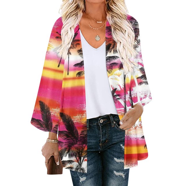Nouveaux Hauts pour Femmes 2023 Mode Col Rond Manches Longues T-Shirt Grande Taille Automne Imprimé Blouse Ample Hauts Chemise Manches Longues pour Femmes