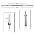 thumbnail image 3 of BalanceFrom Standard Weightlifting Solid Olympic Barbell, 2 Inch, 6 Feet, 3 of 4