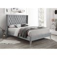 thumbnail image 2 of Better Home Products Alexa Velvet Upholstered Queen Platform Bed in Gray, 2 of 7